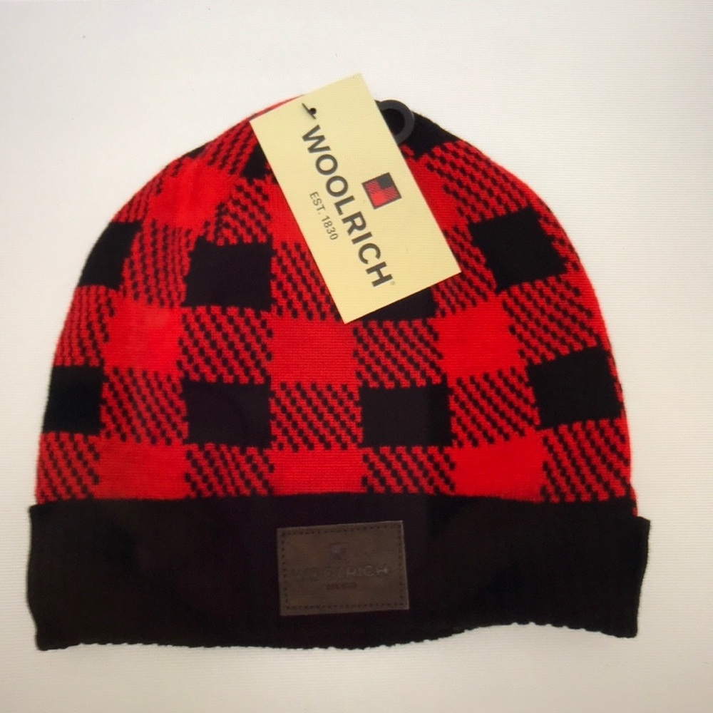 Woolrich Buffalo Knit Checker Beanie & Scarf Set - Picture 3 of 8